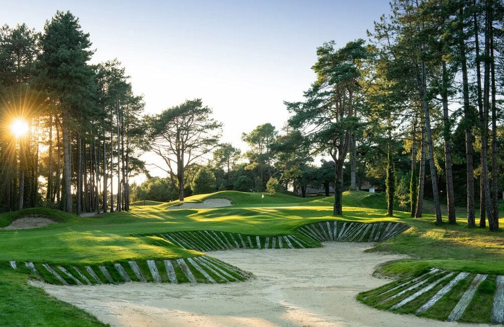 Golf d'Hardelot 1 vue sur le parcours Les Dunes, parcours de compétition de golf en france, situé sur le golf d'hardelot