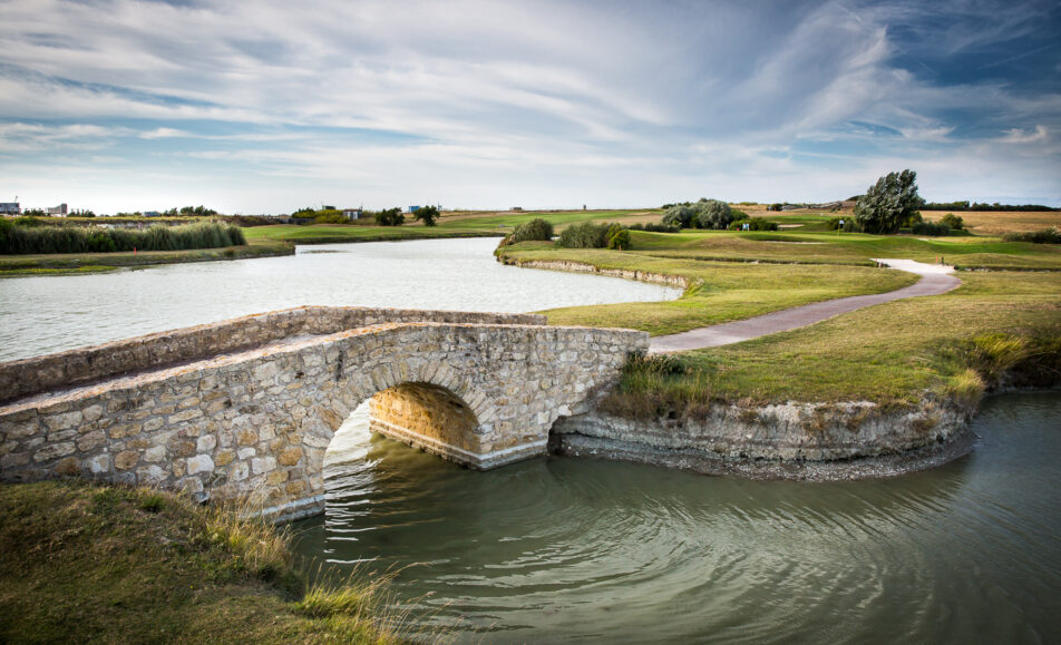 vue sur Le Golf de la Prée la rochelle, parcours de compétition de golf en france