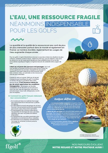 joueurs de golf et environnement sensibilisation ffgolf